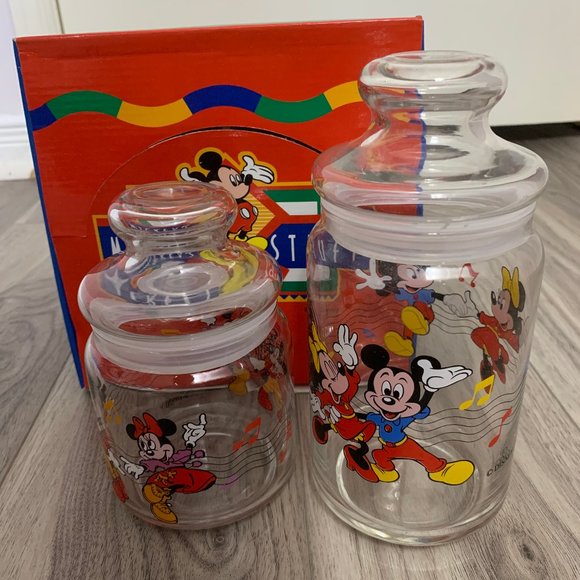 Vintage Disney Glass container | Mickey Mouse | Disney gift | glassware - Picture 2 of 5